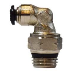 90 deg Swivel Elbow 8MM OD X 1/4 SWVL MALE ELBOW N-PLTD