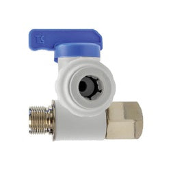 3-Way Stop Adapter Valve 1/4 TUBE STOP PLSTC VALVE