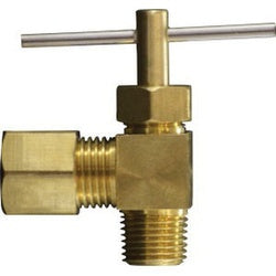 Angle Needle Valve 1/4OD X 1/8MIP ANG NV W/26003