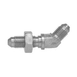 45 deg Bulkhead Elbow 1-7/8X1-7/8 JIC BLKHD ELB