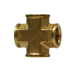 Pipe Cross 1/4 FIP FG CROSS Brass