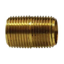 Close Nipple 3/8 X CLOSE YELLOW BRASS NIPPLE