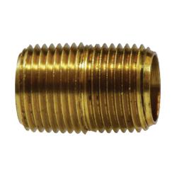 Close Nipple 1/2 X CLOSE YELLOW BRASS NIPPLE