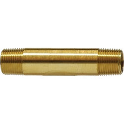 Long Nipple 1/4 X 2 YELLOW BR NIPPLE Brass