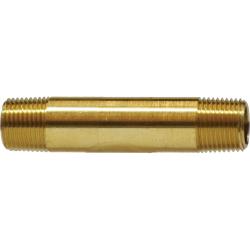 Long Nipple 1/4 X 2 1/2 YELLOW BR NIP Brass