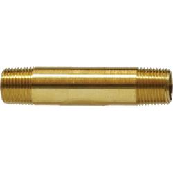 Long Nipple 3/8 X 1 1/2 YELLOW BR NIP Brass