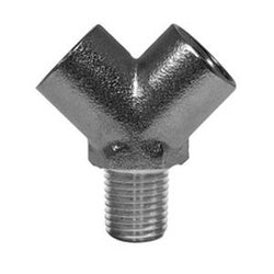 Wye 1/4 F X 1/4 F X 1/4 M WYE Brass