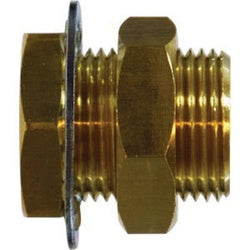 Coupling 1/8 SHORT BULKHEAD Brass