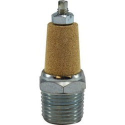 Muffler 1/2 MUFFLER W/FLOW ADJUSTMENT Brass