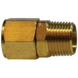 Adapter 3/8 FLARE X 1/2 MIP X 3/8 TAP Brass