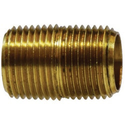 Pipe Nipple 1 X CLOSE PIPE NIPPLE YELLOW BRASS