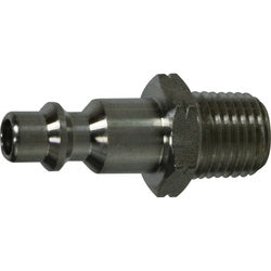Industrial Interchange Male Plug 1/4 BODY 1/4 MIP IND SS PLUG