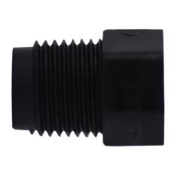 Cored Hex Head Plug 3/8 BLACK POLY HEX HEAD PLUG