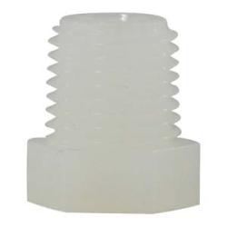 Hex Head Plug 3/8 WHITE NYLON HEX HEAD PLUG