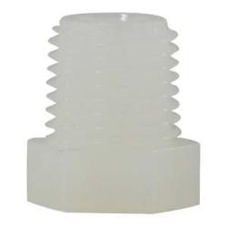 Hex Head Plug 1 WHITE NYLON HEX HEAD PLUG