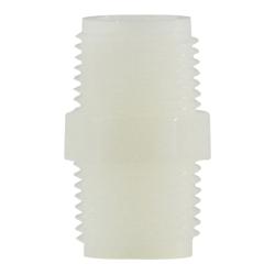 Hex Nipple 3/4 WHITE NYLON HEX NIPPLE