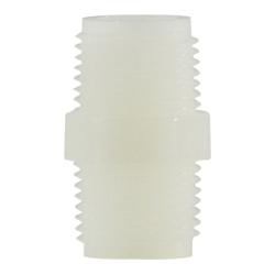 Hex Nipple 1 WHITE NYLON HEX NIPPLE