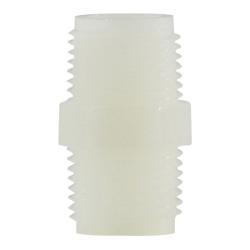 Hex Nipple 1-1/2 WHITE NYLON HEX NIPPLE