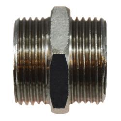 Hex Nipple 1/4 X 1/8 M BSPP N-PLTD HEX NIPP Brass