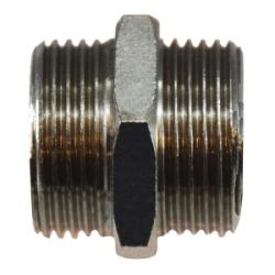 Hex Nipple 3/8 X 3/8 M BSPP N-PLTD HEX NIPP Brass