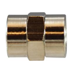 Pipe Coupling 1/4X1/4 FEMALE BSPP N-PLTD COUP Brass