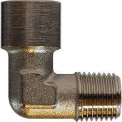 Connector 06-06 BRASS 90 MALE BSPT X FEMALE BSP Brass