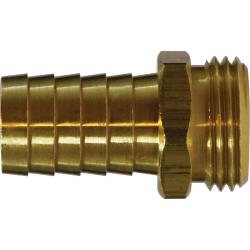 AMC® Straight Male End Hex Adapter LF 7329M 1/2 X 3/4 GH BARB Brass