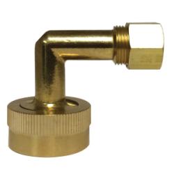 90 deg Dishwasher Elbow 3/8 COMP X FE. GDN HOSE ELL