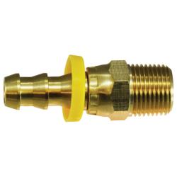 Straight Swivel Connector 3/8 X 1/8 BARB X MIP SWIVEL Brass