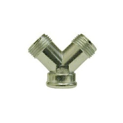 Wye 3/4 GARDEN HOSE WYE-NICKEL PLATED