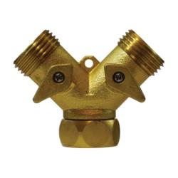 Swivel Wye Connector DOUBLE Y VALVE SWIVEL INLET Brass