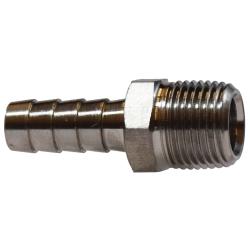 Straight Adapter 1/4 X 1/4 316SS HB X MIP ADAPTER