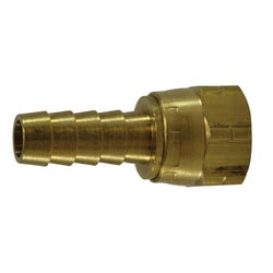 Crimp Style Flare Swivel 3/8 BARB X 3/8 SAE CRIMP STYLE