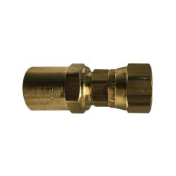 Reusable Swivel Adapter 3/8ID X 5/8OD X 3/8NPSM FEMALE SWVL FTG Brass