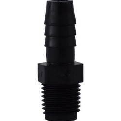 Adapter 1/4 X 1/8 HB X MIP BLK POLY ADPT