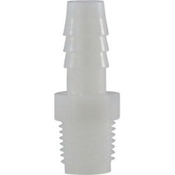Adapter 1/2 X 3/8 HB X MIP WHT NYLN ADPT 4-BARB