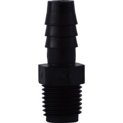 Adapter 3/4 X 3/4 HB X MIP BLK POLY ADPT