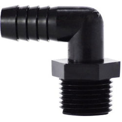 90 deg Elbow 3/8 X 1/2 HOSE X MIP POLY ELBOW