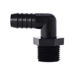 90 deg Barstock Elbow 1 X 1 HB X MIP BLK POLY ELBOW
