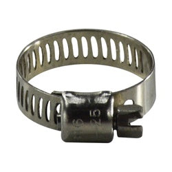 Marine Worm Gear Clamp 7/16-1 ALL 316 SS CLAMP