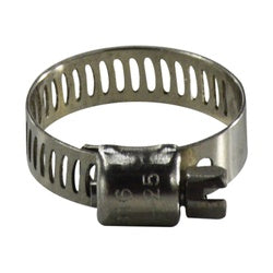Marine Worm Gear Clamp 7/8-1-3/4 ALL 316 SS CLAMP