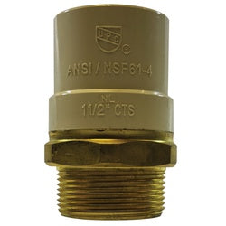 Adapter LF 1/2  CPVC X 1/2  BRASS  MIP ADPT
