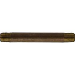 Seamless Nipple 1/8 X CLOSE RED BRASS NIPPLE