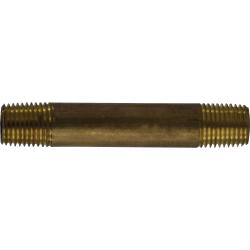 Seamless Pipe Nipple 1/4 X 1-1/2 RED BRASS NIPPLE