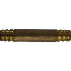 Seamless Pipe Nipple 1/4 X 2 RED BRASS NIPPLE