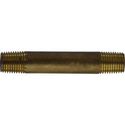 Seamless Pipe Nipple 1/4 X 5 RED BRASS NIPPLE
