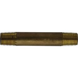 Seamless Pipe Nipple 1/4 X 5-1/2 RED BRASS NIPPLE