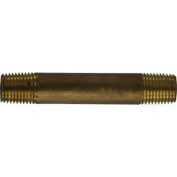 Seamless Pipe Nipple 1/4 X 12 RED BRASS NIPPLE