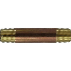 Standard Seamless Pipe Nipple 1/2 X 24 STANDARD RED BRASS TBE