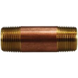 Seamless Pipe Nipple 3/4 X 2 RED BRASS NIPPLE